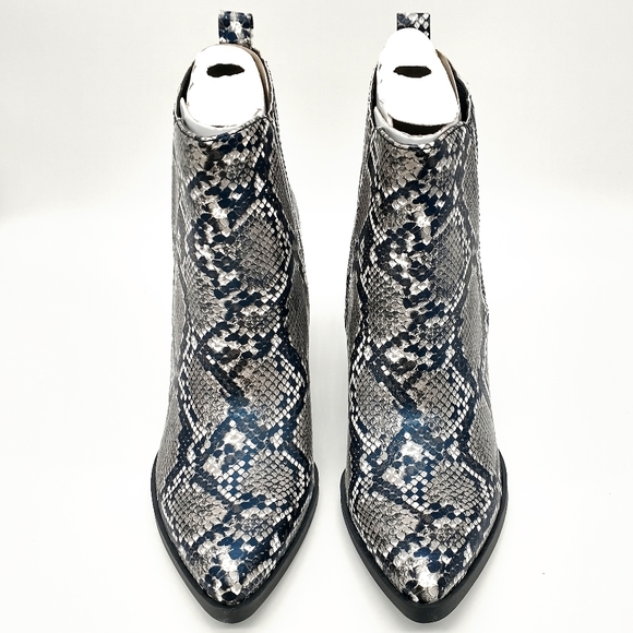 Indigo Rd. Adore Snakeskin Boots Block Heel 8.5 - Picture 3 of 9